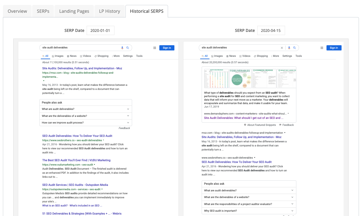 How do Google's SERP changes impact your traffic and revenue? SERP Rewind shows you.