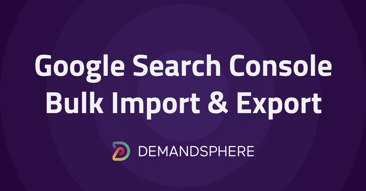 Get Google Search Console bulk export for historical data